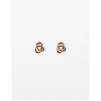 Stella+Gemma Large Knot Earrings - Gold