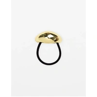 Stella+Gemma Hair Tie Oval Band - Gold