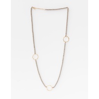 Stella+Gemma-Bead with Gold Necklace