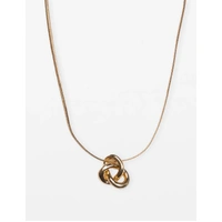 Stella+Gemma Knot Necklace - Gold