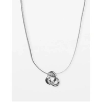 Stella+Gemma Knot Necklace - Silver