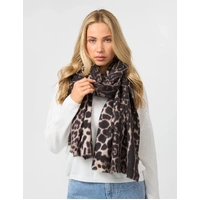 Stella + Gemma Scarf - Brown Leopard