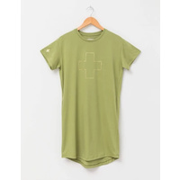 Stella+Gemma-Malia Dress-Khaki Gold Logo