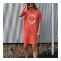 Stella+Gemma-Coral Logo Dress-Coral