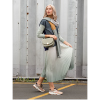 Stella+Gemma-Ombre Skirt-Iceberg Green