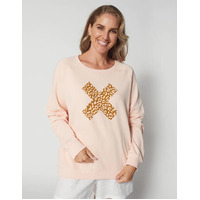 Stella+Gemma Bronze Safari Sweater - Blush