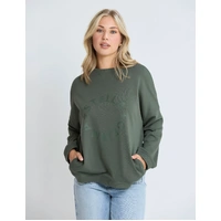 Stella+Gemma Newport Pocket Crew - Winter Moss