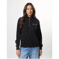Stella + Gemma Core 1/4 Zip Sweat - Black