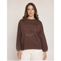 Stella + Gemma Newport Relaxed Crew - Chocolate