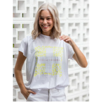 Stella+Gemma-Citrus Leopard Square Tee-White
