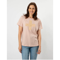 Stella+Gemma Ace Bronze Safari Cross Tee - Blush