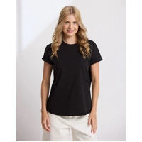 Stella+Gemma Soho Cuff Crew - Black