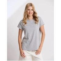 Stella+Gemma Soho Cuff Crew - Grey Marle