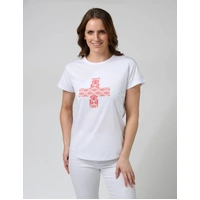 Stella+Gemma Classic Tee Strawberry Scoop - White