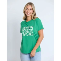 Stella + Gemma Ace Tee - Grass Green Geo