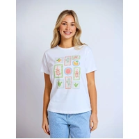 Stella+Gemma Postcards from Italy Ace Tee - White
