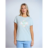 Stella+Gemma Classic Tee Postcard Cross - Duckegg