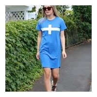 Stella+Gemma-Cobalt White Cross Dress
