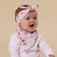 Snuggle Hunny Organic Dribble Bib - Birds & Blooms