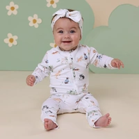 Snuggle Hunny Organic Snugglesuit Convertible Romper - Dog Park