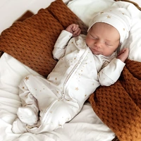 Snuggle Hunny Organic Snuggle Sleepsuit Zip Footie - Stardust