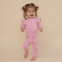 Snuggle Hunny Organic Sleepsuit Convertible Romper - Bubblegum