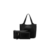 Black Caviar Designs Grande Evelyn 3 Piece Hobo Tote - Black
