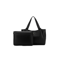 Black Caviar Designs Sylvie Computer Crossbody Tote Bag - Black