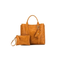 Black Caviar Designs Margaux 2 Piece Laptop Top Handle Bag - Tan
