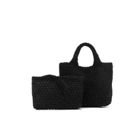 Black Caviar Designs Cherie 2 Piece Suedette Mini Handbag - Black