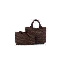 Black Caviar Cherie 2 Piece Suedette Mini Handbag - Chocolate
