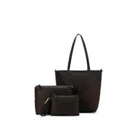 Black Caviar Designs Renee 3 Piece Suedette Handbag - Coco