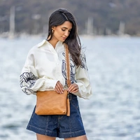 Black Caviar Maggie 3 Compartment Crossbody Bag - Tan