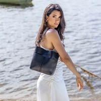 Black Caviar Melody 2 Piece Shoulder Crossbody Bag - Black
