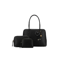 Black Caviar Designs Francesca 3 Piece Shoulder Bag - Black