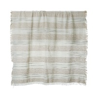 Coast to Coast Oceana Cotton Throw 125x150cm - Nat/Grey