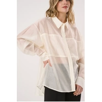 Sass Val Oversized Shirt - White