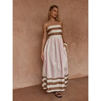 Sass Nea Spliced Strapless Dress - Neapolitan Dress