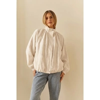 Sass Emma Batwing Bomber - Cream