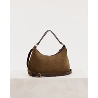 JUJU & CO Suede Slouchy Bag - Chestnut