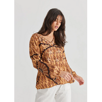 Talisman Sitara Top - Golden Floral