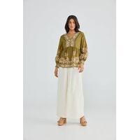 Talisman Halcyon Top - Empress Olive