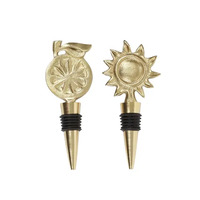 Assemble Arancio Metal Bottle Stopper 2 Assorts - Gold