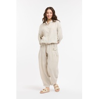 Urban Luxury Linen Bomber - Beige