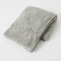 Pilbeam Living Florence Wool Blend Throw Rug - Grey