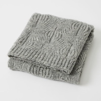 Nordic Kids Florence Wool Blend Baby Blanket - Grey