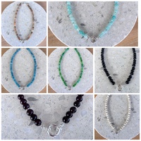Vintage Lane Margot Beaded Necklace - Silver
