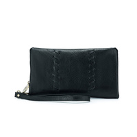 Black Caviar Sky Crossbody Phone Wallet - Black