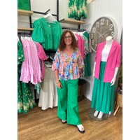 Wits The Label Linen Pants - Green