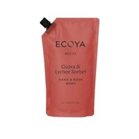Ecoya Hand & Body Wash Refill 1L - Guava & Lychee Sorbet